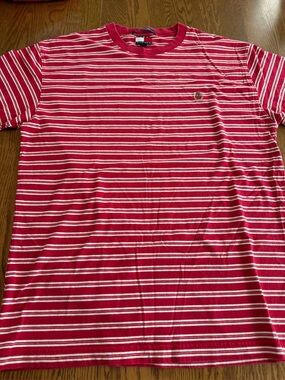 Vintage Tommy Hilfiger Red Striped Tee Large